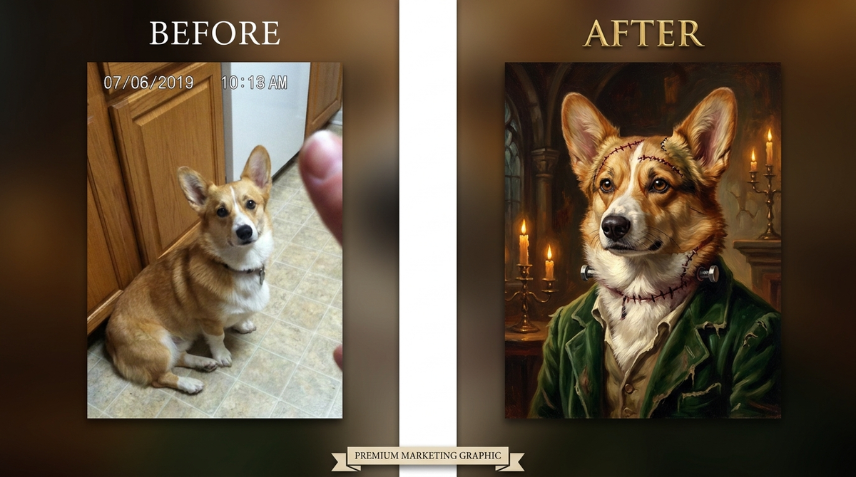 Custom Pet Portrait, Digital File