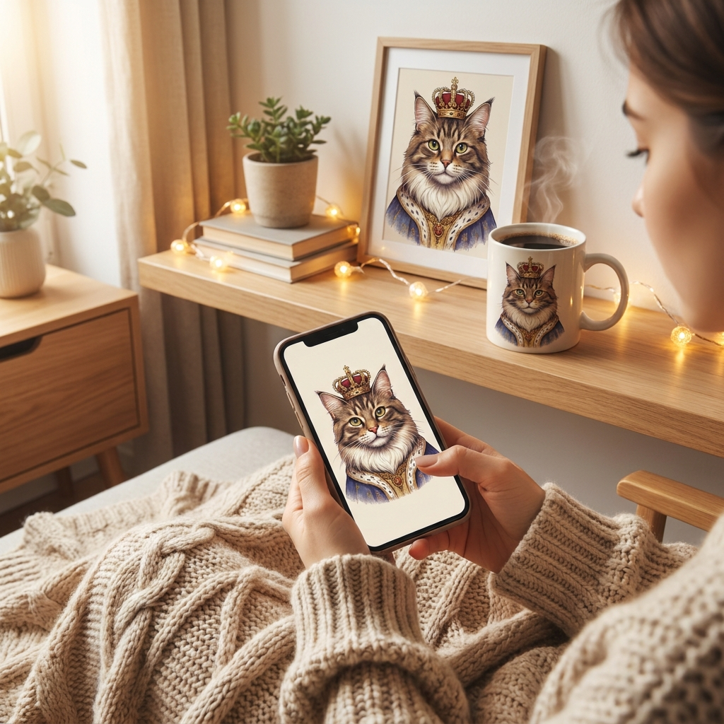 Custom Pet Portrait, Digital File
